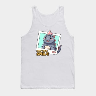 Godzilla keep your smile Tank Top